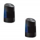 Vornado ULTRA3 1 Gallon Whole Room Ultrasonic Vortex Humidifier, Black (2 Pack)