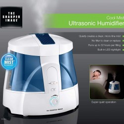 The Sharper Image EV-HD15 Cool Mist Ultrasonic 1.6-Gallon Humidifier with Clean Mist Technology