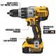 DEWALT 20V MAX XR Brushless Impact Driver and Hammer Drill Combo Kit, Premium 4.0Ah with 2 Watt Heavy Duty Walkie Talkies, 2 Pack (DCK299M2 & DXFRS800)