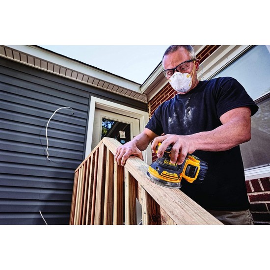 DEWALT 20V MAX Brushless Orbital Sander with Cordless Router, Tools Only (DCW210B & DCW600B)