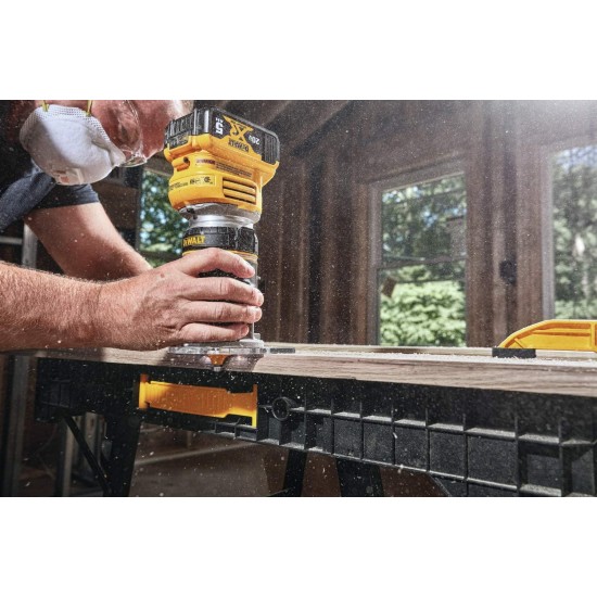 DEWALT 20V MAX Brushless Orbital Sander with Cordless Router, Tools Only (DCW210B & DCW600B)