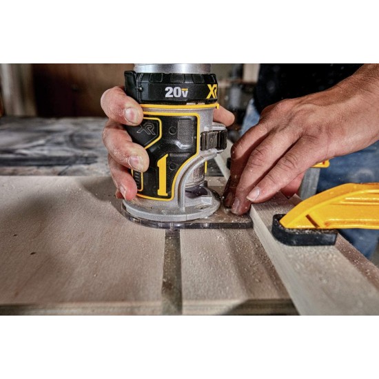 DEWALT 20V MAX Brushless Orbital Sander with Cordless Router, Tools Only (DCW210B & DCW600B)