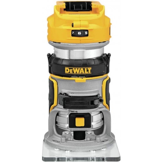 DEWALT 20V MAX Brushless Orbital Sander with Cordless Router, Tools Only (DCW210B & DCW600B)