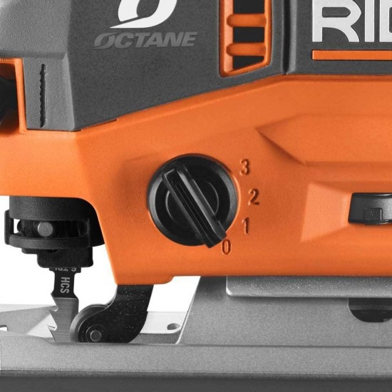 Ridgid 18-Volt OCTANE Cordless Brushless Jig Saw (Tool Only), (Bulk Packaged, Non-Retail Packaging)