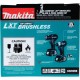 Makita CX200RB 18V LXT Lithium-Ion Sub-Compact Brushless Cordless 2-Pc. Combo Kit (2.0Ah), Black