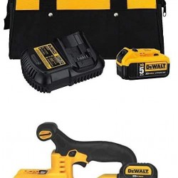 DEWALT DCS371B 20V MAX Lithium-Ion Band Saw Bare Tool with 5.0 Ah starter kit