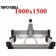 Screw Driven WorkBee CNC Router mechanical kit DIY CNC Engraving Machine CNC Milling Machine Carving Machine Tool (1000mmx1500mm, Sliver-1.26N.m Motors)