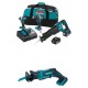 Makita XT328M 4.0 Ah 18V LXT Lithium-Ion Brushless Cordless Combo Kit, 3 Piece with Two XRJ01Z 18-Volt LXT Lithium-Ion Cordless Compact Reciprocating Saws (Tools Only, No Batteries)