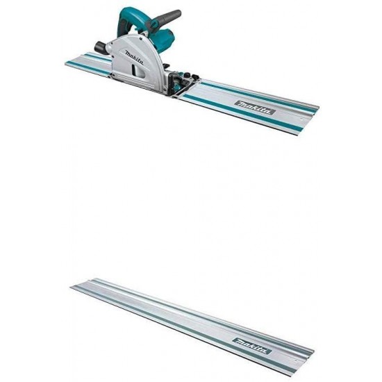 Makita SP6000J1 6-1/2 in. Plunge Circular Saw Kit, with Stackable Tool case and 55 in. Guide Rail and 194368-5 55-Inch Guide Rail