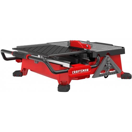 CRAFTSMAN 20V MAX Table Saw, Compact Sliding, Top Tile, 7-Inch (CMCS4000M1)