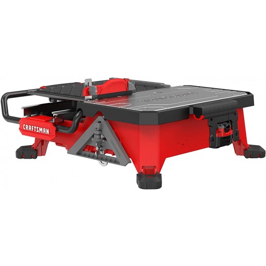 CRAFTSMAN 20V MAX Table Saw, Compact Sliding, Top Tile, 7-Inch (CMCS4000M1)