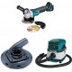 Makita XAG11Z 18V LXT Brushless 4-1/2-Inch - 5-Inch Cut-Off/Angle Grinder (Tool Only), 195236-5 Surface Grinding Shroud, & XCV04Z 18V X2 LXT (36V) 2.1 Gallon HEPA Filter Dry Dust Extractor/Vacuum