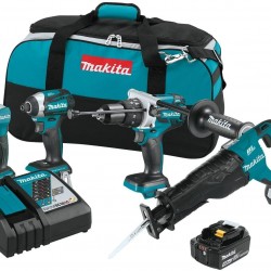 Makita XT450T 18V LXT Lithium-Ion Brushless Cordless Combo Kit (4 Piece)