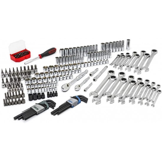 GEARWRENCH Mechanics Tool Set in 3 Drawer Storage Box, 232 Piece