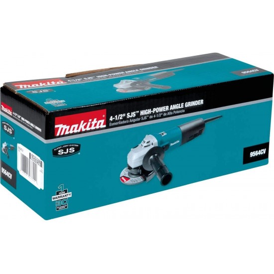 Makita 9564CV 4-1/2-Inch SJS High-Power Angle Grinder