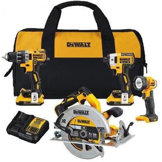 DEWALT 20V MAX XR Brushless Combo Kit with Cut Off/Grinder Tool (DCK483D2 & DCG413B)