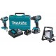 Makita XT269M 18V LXT Lithium-Ion Brushless Cordless 2-Pc. Combo Kit (4.0Ah) & Makita DML805 18V LXT Lithium-Ion Cordless/Corded L.E.D. Flood Light Tool