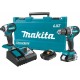 Makita XT269R 2 Amp 18V Compact LXT Lithium-Ion Brushless Cordless Combo Kit (2 Piece), Blue