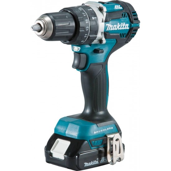 Makita XT269R 2 Amp 18V Compact LXT Lithium-Ion Brushless Cordless Combo Kit (2 Piece), Blue