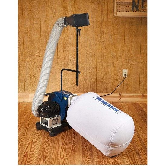 Rikon Portable Dust Collector with Wall Mount