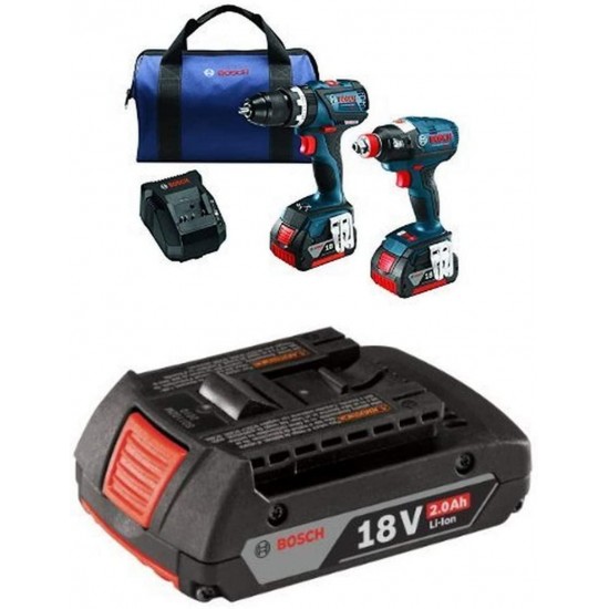 Bosch CLPK251-181 18V 2 Tool Combo Kit with 1/4