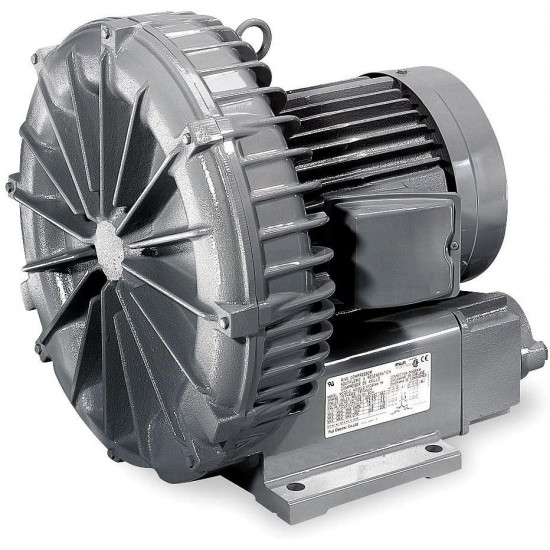 Regenerative Blower, 0.37 HP, 42 CFM