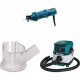 Makita 3706 Drywall Cut-Out Tool, 193449-2 Dust Extracting Cut-Out Base, XCV04Z 18V X2 LXT (36V) 2.1 Gallon HEPA Filter Dry Dust Extractor/Vacuum