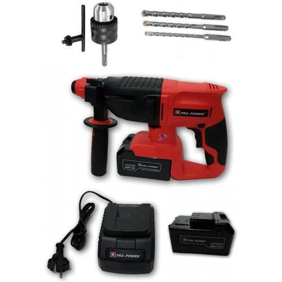 Tools Centre Xtra Power 20mm Cordless Hammer Drill Machine With Additional Accessories Chuck & Adapter.