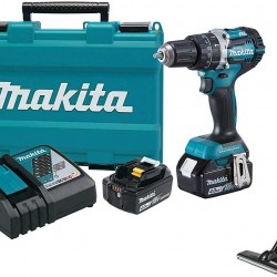 Makita XT269M 18V LXT Lithium-Ion Brushless Cordless 2-Pc. Combo Kit (4.0Ah) & Makita XLC02ZB 18V LXT Lithium-ion Cordless Vacuum, Tool Only