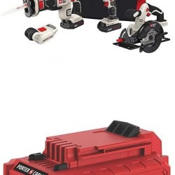 PORTER-CABLE PCCCK616L4  20V MAX 4-Tool Combo Kit with PCC682L 20V MAX 2.0 Amp Hour Battery