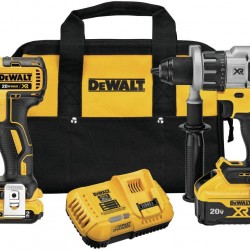 DEWALT 20V MAX XR Cordless Drill Combo Kit, Hammer Drill & Impact Driver, Power Detect Technology (DCK299D1W1)