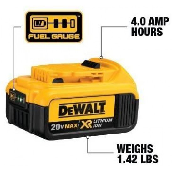 DEWALT DCV581H 18/20-Volt MAX Cordless/Corded Wet-Dry Vacuum with 20V Max Premium XR Li-Ion Battery Pack