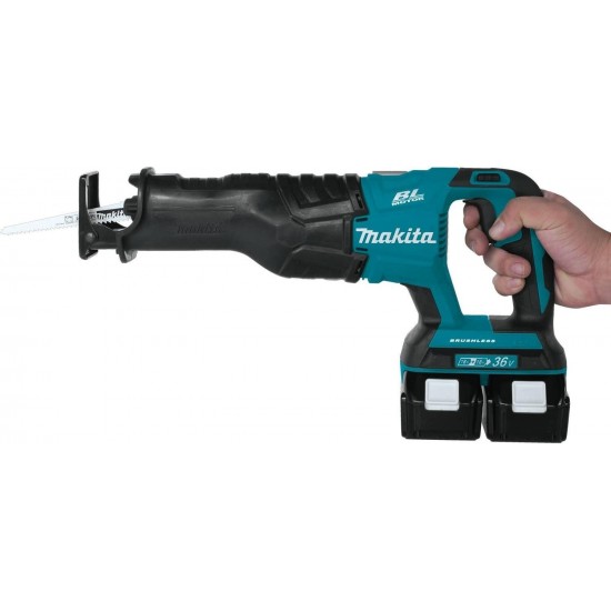 Makita XRJ06PT 18V x2 LXT Lithium-Ion (36V) Brushless Cordless Recipro Saw Kit (5.0Ah)