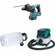 Makita XRH01Z 18V LXT Brushless 1-Inch Rotary Hammer, (Tool Only), 195173-3 Dust Extraction Cup, & XCV04Z 18V X2 LXT (36V) 2.1 Gallon HEPA Filter Dry Dust Extractor/Vacuum