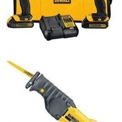 DEWALT DCK240C2 20v Lithium Drill Driver/Impact Combo Kit (1.3Ah) with Reciprocating Saw, Bare Tool Only