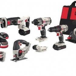 PORTER-CABLE 20V MAX Cordless Drill Combo Kit, 8-Tool (PCCK6118)