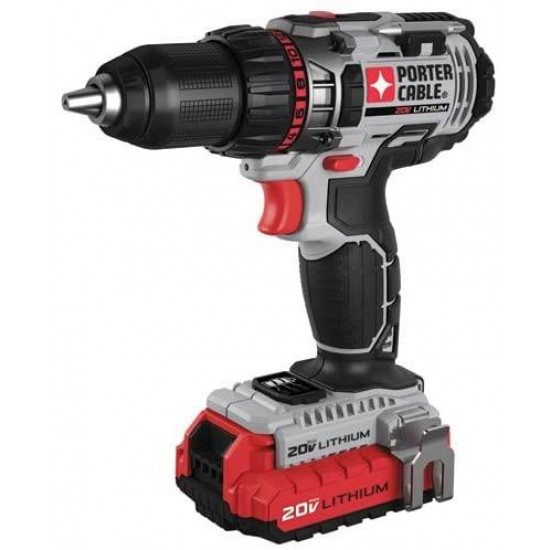 PORTER-CABLE 20V MAX Cordless Drill/Driver, 1/2-Inch, Tool Only (PCCK600LB)