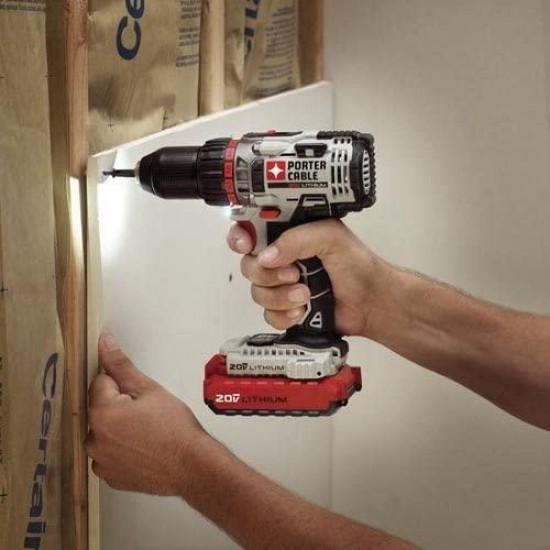 PORTER-CABLE 20V MAX Cordless Drill/Driver, 1/2-Inch, Tool Only (PCCK600LB)