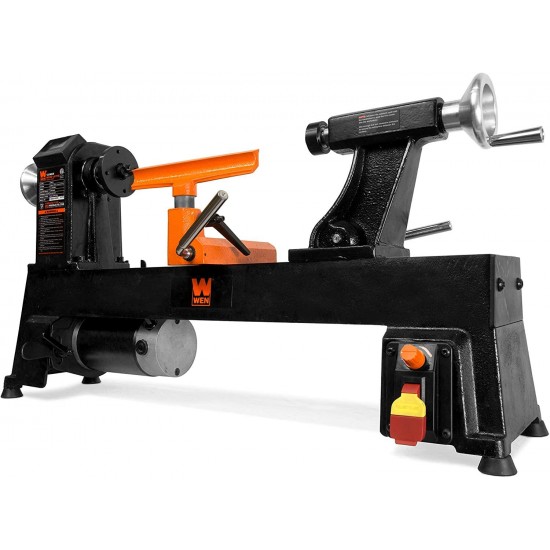 WEN 34018 12-Inch by 18-Inch Variable Speed Cast Iron Wood Lathe