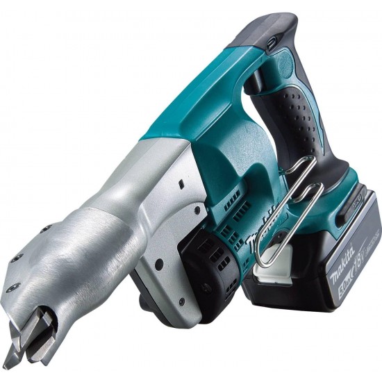 Makita XSJ01T 18V LXT Lithium-Ion Cordless 18 Gauge Straight Shear Kit (5.0Ah),