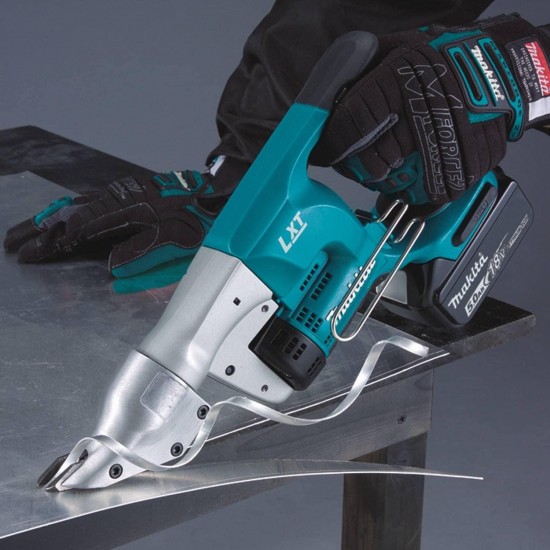 Makita XSJ01T 18V LXT Lithium-Ion Cordless 18 Gauge Straight Shear Kit (5.0Ah),