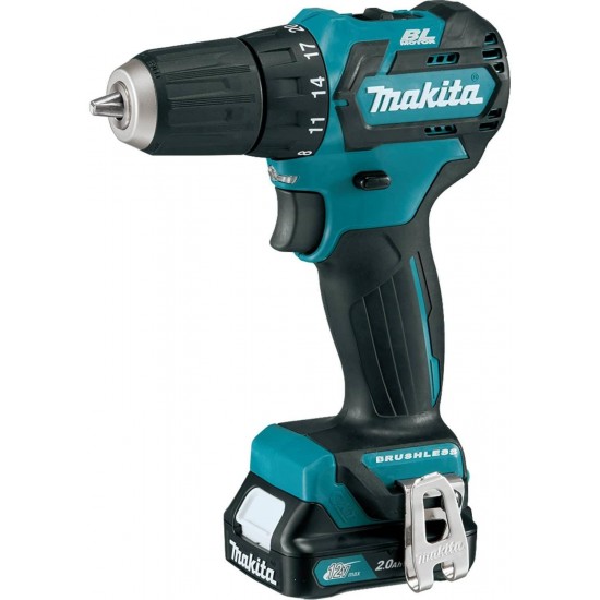 Makita FD07R1 12V MAX CXT Lithium-Ion Brushless Cordless Driver-Drill Kit, 3/8