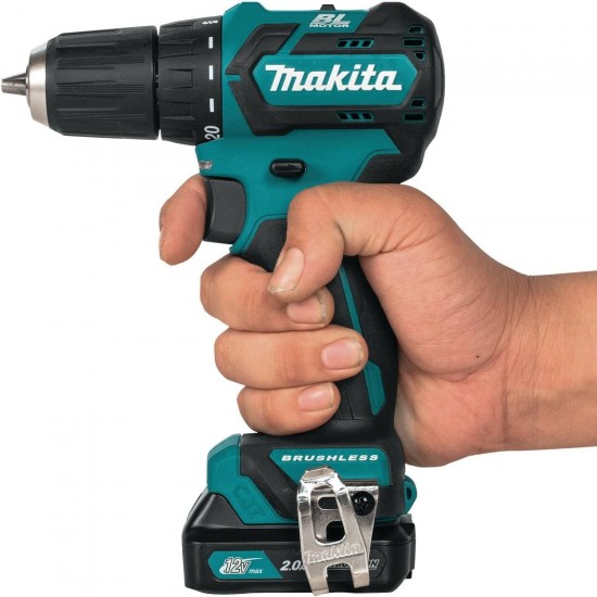 Makita FD07R1 12V MAX CXT Lithium-Ion Brushless Cordless Driver-Drill Kit, 3/8