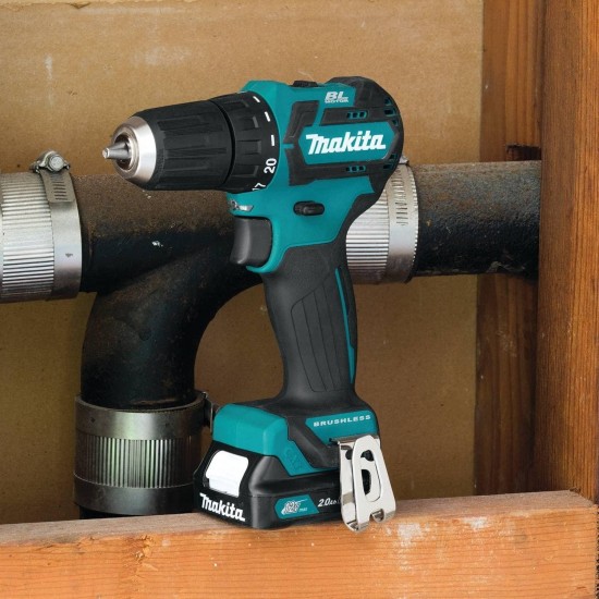 Makita FD07R1 12V MAX CXT Lithium-Ion Brushless Cordless Driver-Drill Kit, 3/8