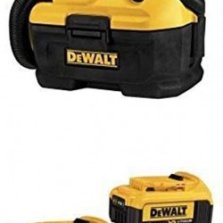 DEWALT DCV581H 18/20-Volt MAX Cordless/Corded Wet-Dry Vacuum w/ DCB204-2 20V Max Premium XR Li-Ion Battery, 2-Pack