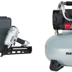 Metabo HPT NT65MA4 Finish Nailer with Pancake Air Compressor