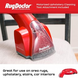 Rug Doctor Pro Deep Commercial Cleaning Machine with Motorized Upholstery Tool, Large Red Carpet Cleaner