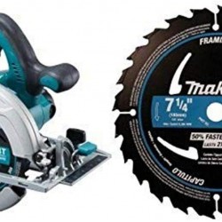 Makita XSH01Z 18-Volt X2 LXT Lithium-Ion Cordless 7-1/4-Inch Circular Saw (Tool Only, No Battery) with A-94530-10 7-1/4