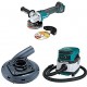 Makita XAG04Z 18V LXT Brushless Cordless 4-1/2-Inch - 5-Inch Cut-Off/Angle Grinder (Tool Only), 195236-5 Grinding Shroud, & XCV04Z 18V X2 LXT (36V) 2.1 Gallon HEPA Filter Dry Dust Extractor/Vacuum