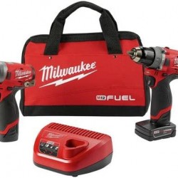 Milwaukee 2598-22 M12 FUEL 2-Tool Combo Kit: 1/2 in. Hammer Drill and 1/4 in. Hex Impact Driver